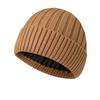 Men's Fleece-Lined Knit Beanie - Thickened Thermal Winter Hat for Extreme Cold Weather