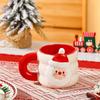 350ML Snowman Mug Creative Large Capacity Ceramic Cup Coffee Cups Lovely Men and Women Birthday Gift Dormitory Fund