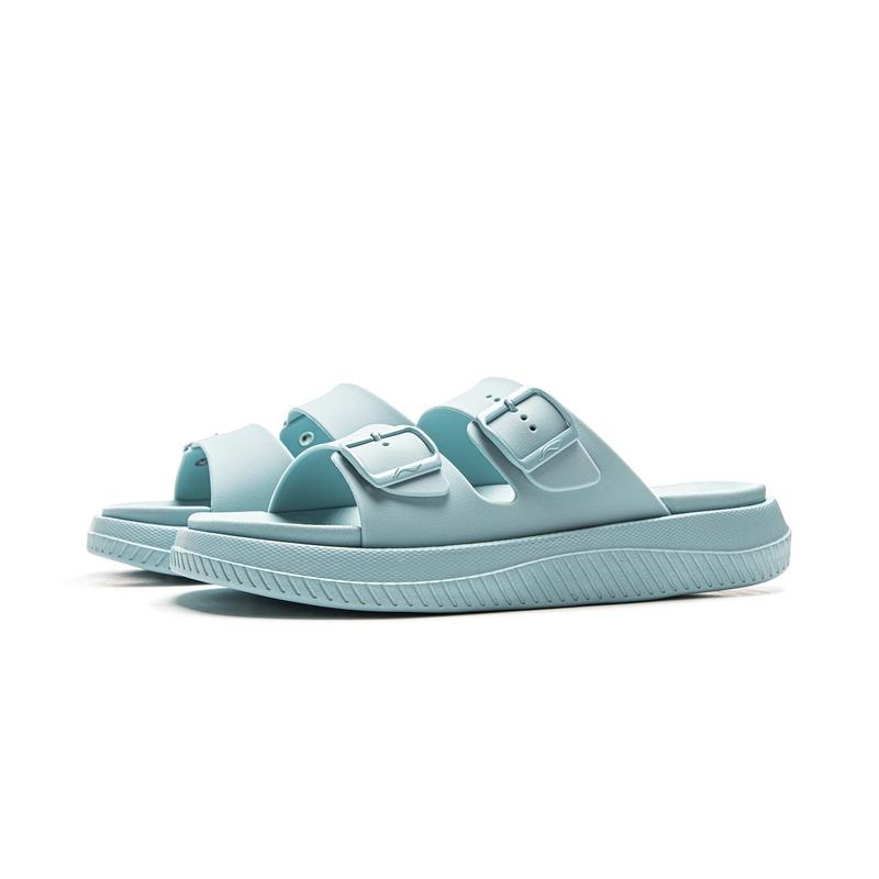 Li-Ning Fashion Series Lightweight Non-Slip Silent Slide Sandals Men Footwear Blue AGAV013-5