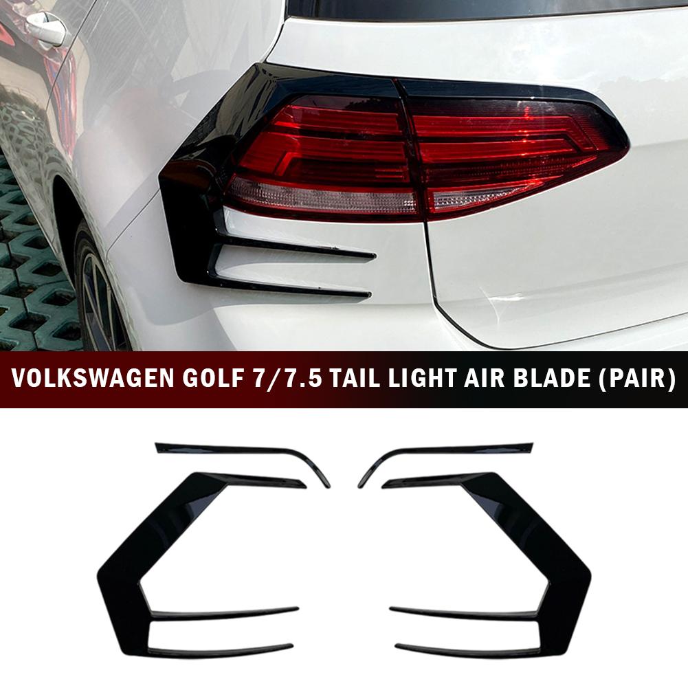 1 Pair Car Rear Splitter Canard Rear Tail Lamp Spoiler Brake Lamp Trim for VW Golf 7 7.5 MK7 MK7.5 GTI R GTD R400 2012-2020