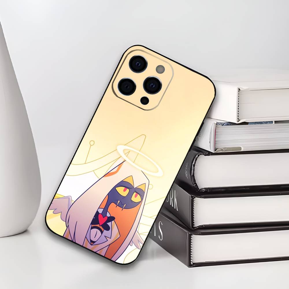 

Sir Pentious H-Hazbin H-Hotel Phone Case For iPhone 17,16,15,14,13,12,11 Plus,Pro Max,XS,Soft Silicone Black Cover iPhone11PROMAX