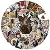 10/30/50pcs Retro Style Skull Cartoon Graffiti Stickers Gothic Waterproof DIY Laptop Luggage Scrapbook Cool DecoratiON Sticker