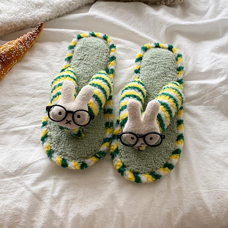 Women's Cotton Slippers 2025 Autumn Winter Fashion Indoor Non Slip Home Shoes Lightweight Comfortable Outdoor Plush Flip Flops