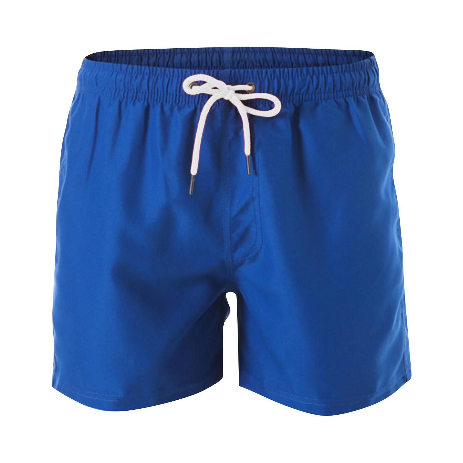 

Модные мужские летние пляжные брюки, спортивные повседневные шорты с укороченными брюками XXXXL синий