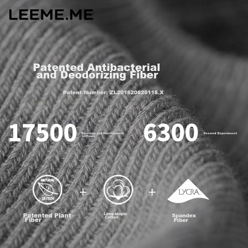 Limi [Deodorizing Antibacterial] Men's Socks Autumn Winter Breathable Odor-Resistant Casual Mid-Calf Socks