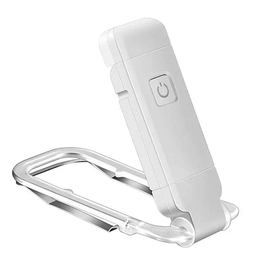 

USB Rechargeable Portable Clip-on LED Reading Light Eye Care Book Lamp Night Light for Reading in Bed белый