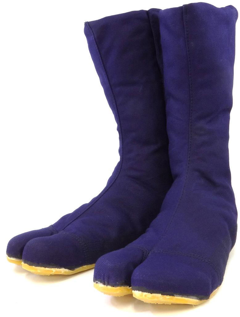 Rikio Safety Tabi Genba Daioh Thermal Insulation 12 Pieces Kohaze Navy Blue HGD12B 24.0cm