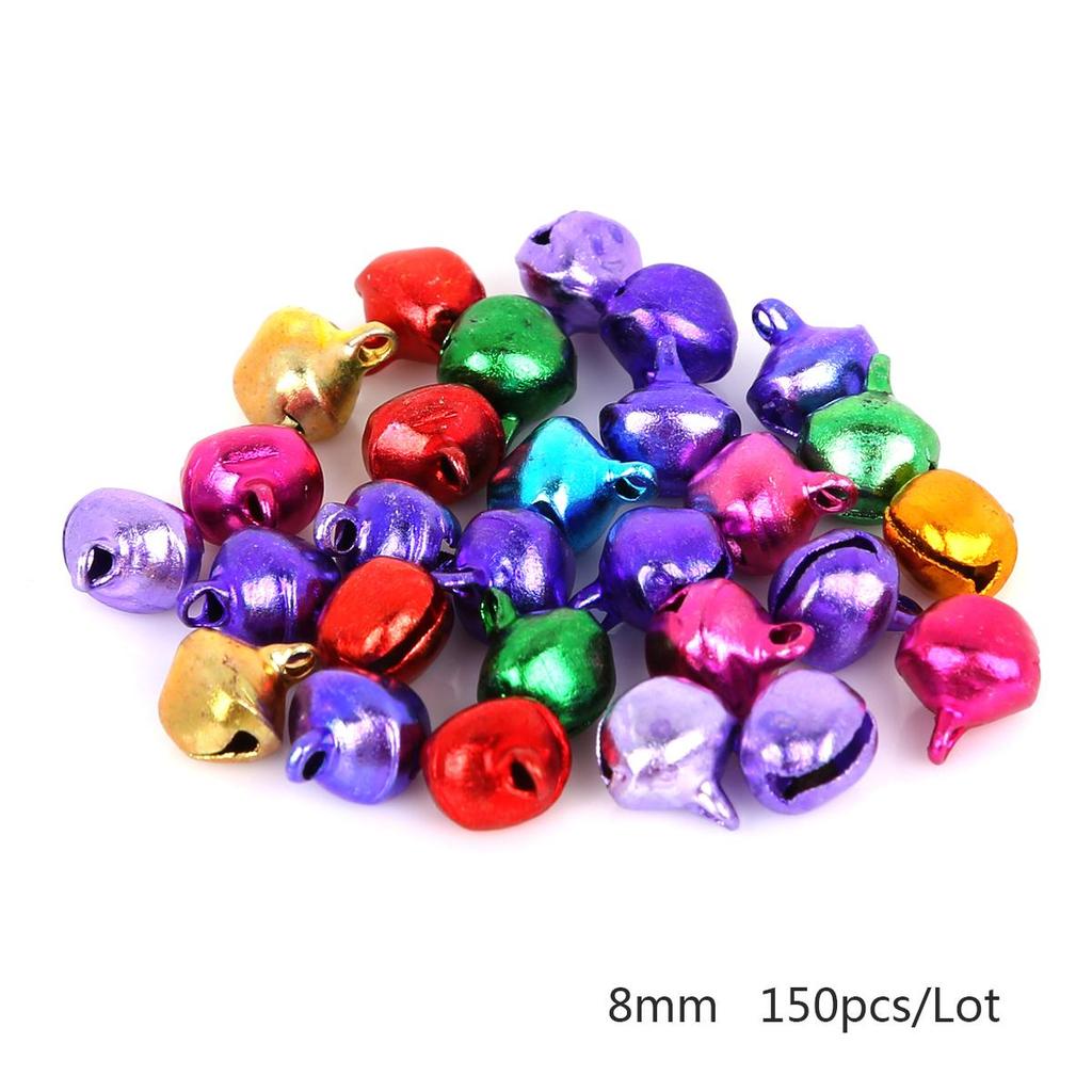 50pcs Aluminum Jingle Bells Loose Beads Small For Festival Party Decoration Christmas Tree Decoration DIY Crafts Accessories CDN