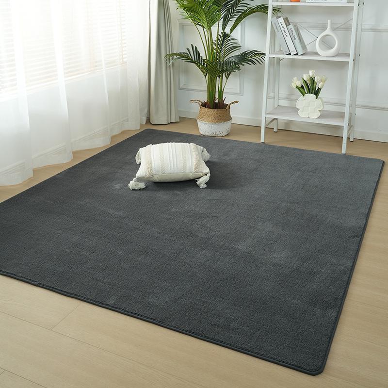 Ultra Soft Short Plush Carpet Anti Slip For Living Room Modern Sofa Area Rugs Children's Bedroom Game Mats Bedside Carpet Gray