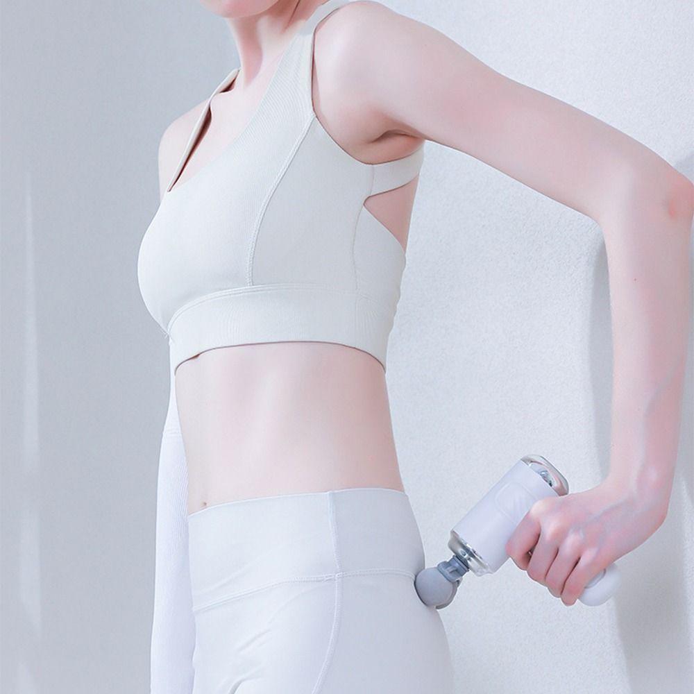 Multi Replaceable Headed Triple-headed Muscle Massager Fascia Machine Massager Post-Workout