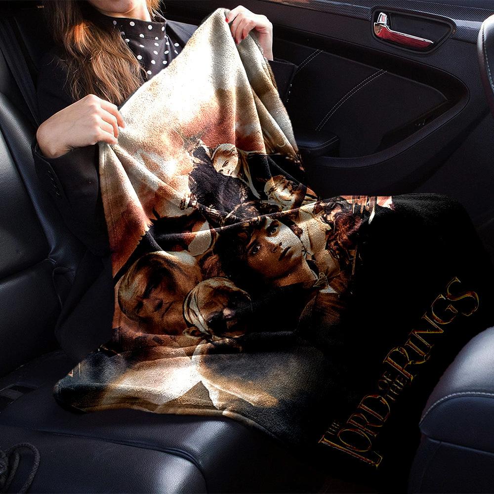 1pc Lord of the Rings Flannel Blanket Soft Warm Throw for Home, Office, Travel, All-Season Cozy Bedding GiftL1085
