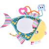 Fish Pattern Car Seat Toy Mirror for Newborn Infant Baby Educational Plush Toy