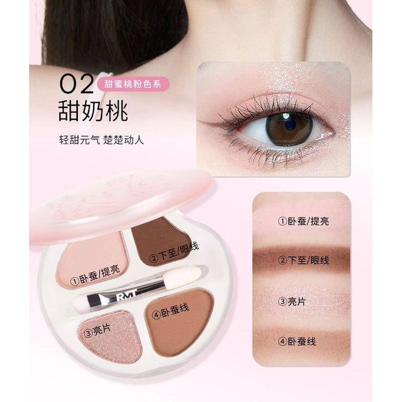 ROMANTISCHE SCHÖNHEIT - 4-Farben-Lidschatten - Pfirsich