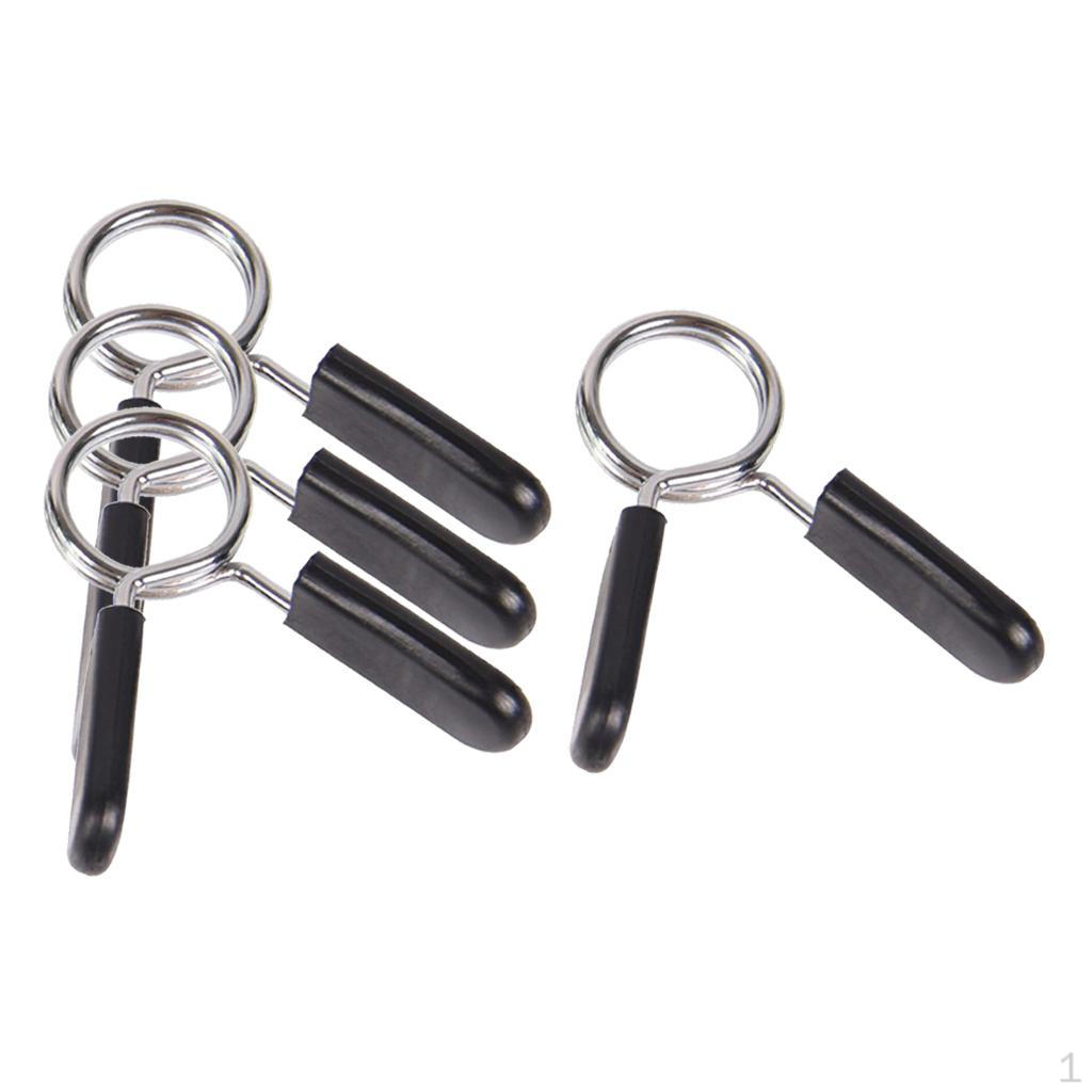 

4 Пружинных зажима для штанги, зажим для гантелей, быстросъемный хомут, замок для штанги для тяжелой атлетики