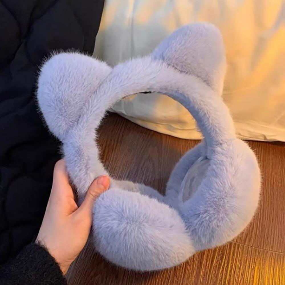 Windproof Earmuffs Cat Ear Covers Cute Ear Protection  for Women Girls