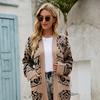 2025 New INS Rhombus Plus Size Knitted Sweater Long Jacket
