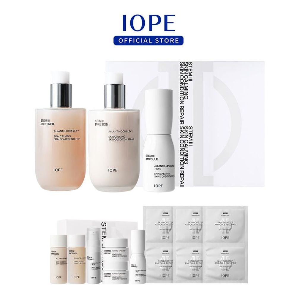 

IOPE Stem3 3-piece set (softener + emulsion + ampoule)