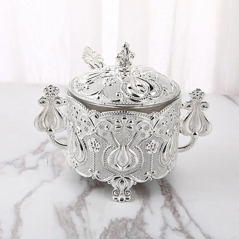 Creative Fashion Sugar Cup, Sugar Cup Spice Bottle, Restaurant Kitchen Products, Golden Peacock Pattern, Sugar Valley