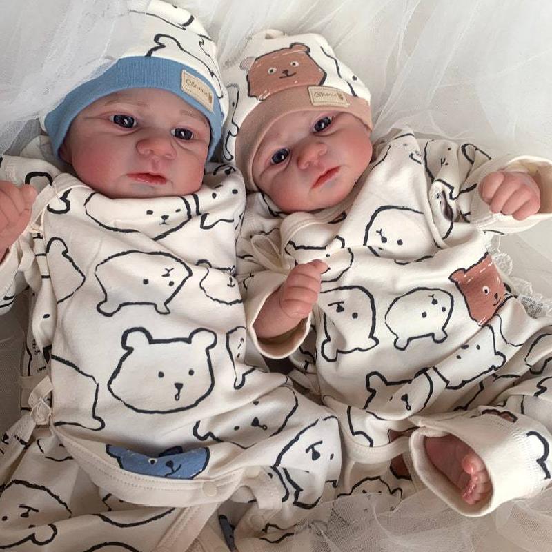 Simulation 49cm Reborn Doll Baby Bath Companion Real Life Toys Lifelike Gift Kid