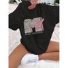 Womens Round Neck Pullover Sweatshirt With 3D Christmas Tree Print Casual Comfort Fit 2025