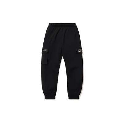 Li Ning Αθλητική Μόδα Σειρά Casual Αθλητικό Παντελόνι με Ριμπ στο Τελείωμα Ανδρικό Κάτω Μέρος Μαύρο AKLR023-2