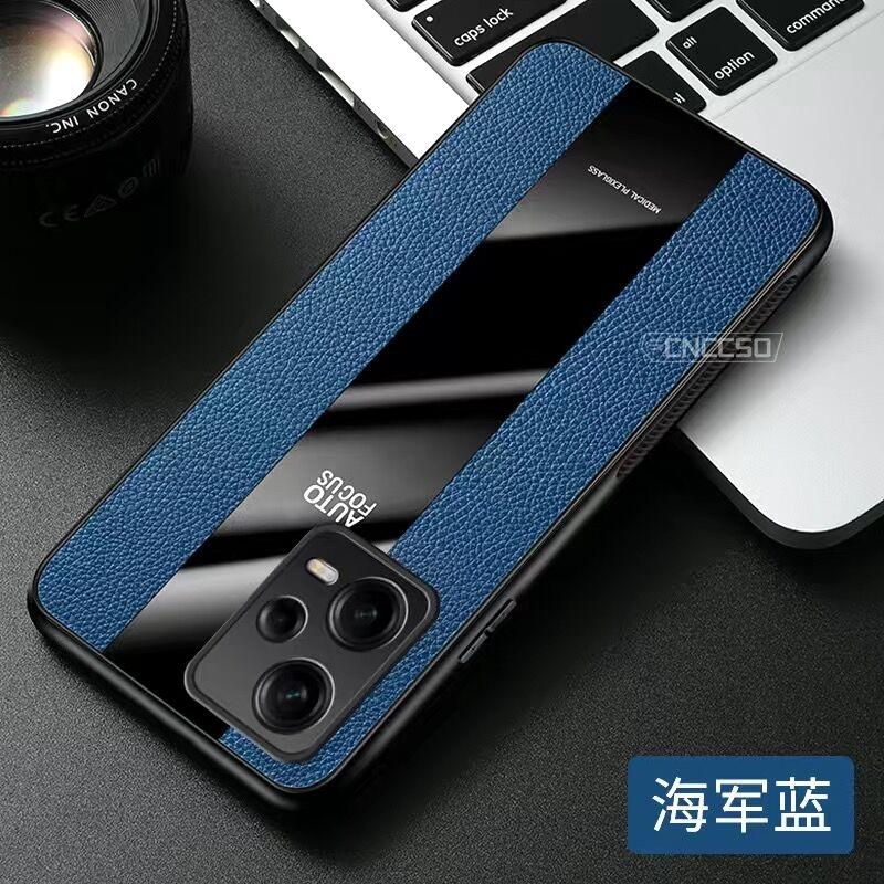 Magnetic Holder Case For Redmi Note 12 Pro Plus Note12 Turbo 5G Luxury PU Leather Cover For Xiaomi Redmi Note 12Pro Ring Bumper