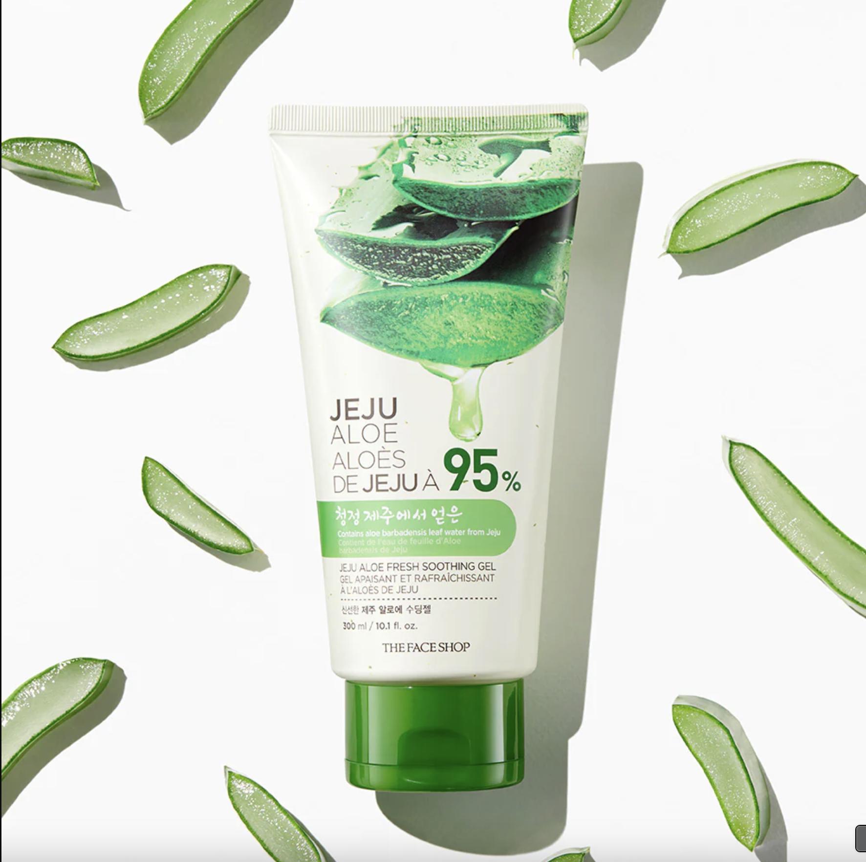 

THE FACE SHOP Fresh Чеджу алоэ успокаивающий гель (300мл) 1 EA (300ml)