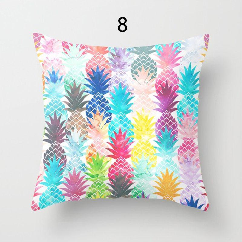 Tropical Fruit Painted Pineapple Pattern Pillowcase For Elegant Home Decor**