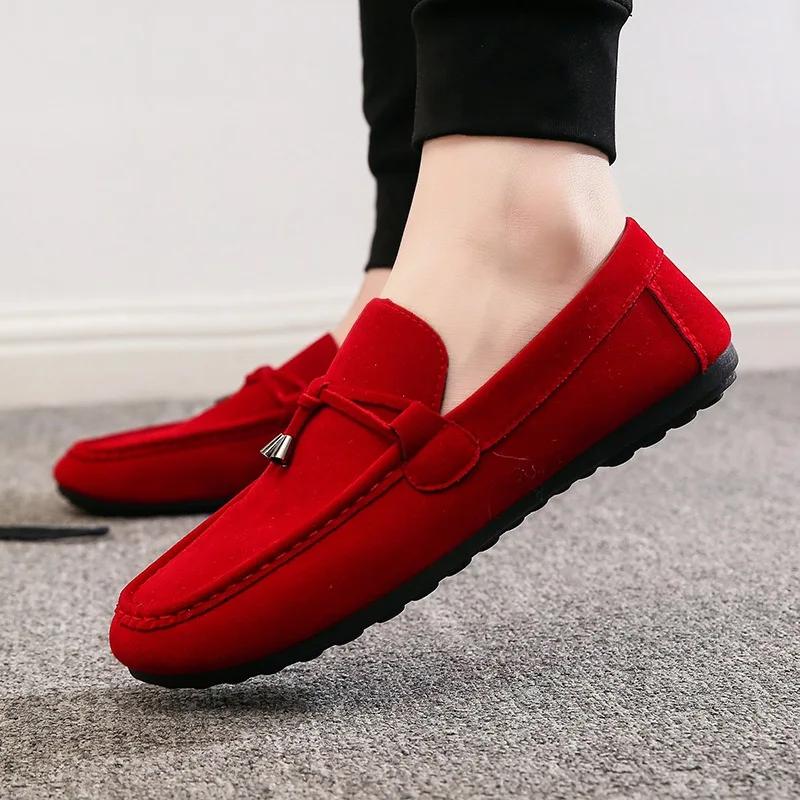 2024 Fashion Business Formal Soft Moccasins Man Loafers High Quality Genuine Leather Shoes Flats Sneaker for Men Hombre Tenis