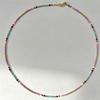 Miyuki Seed Beads Handmade Colorful Clavicle Chain Necklace for Women and Besties