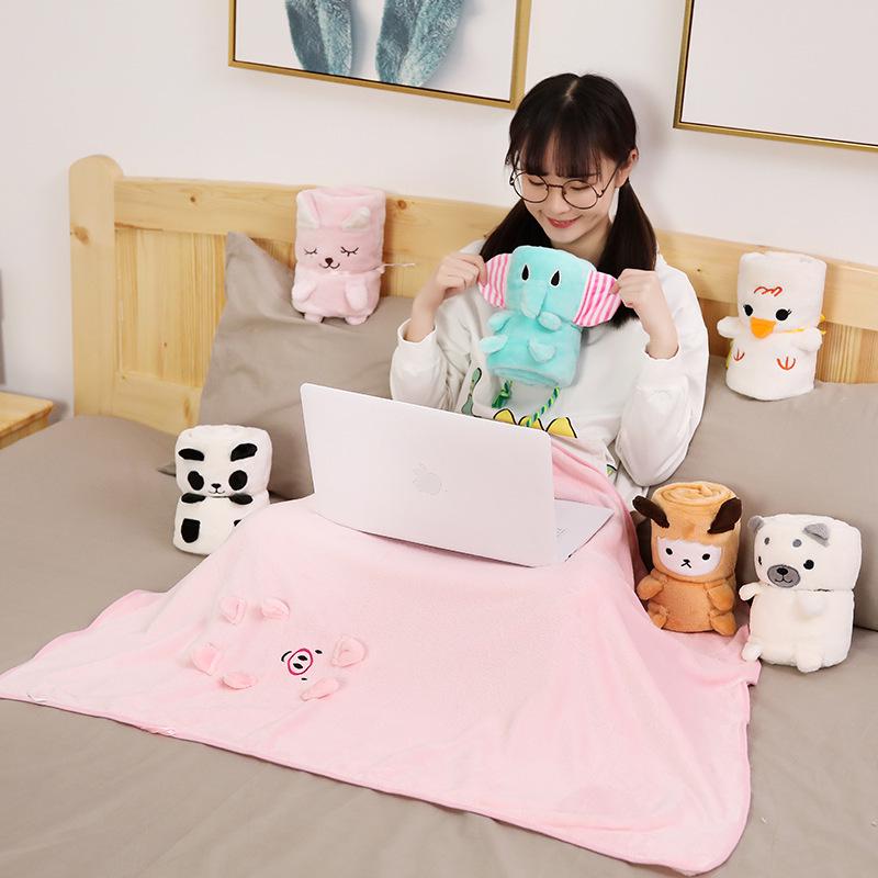 Nap Blanket Co. Air Conditioning Quilt: Cute Two-in-One Shawl & Summer Blanket 80cm