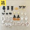 10 Pieces Pumpkins Clay Cutter Molds Halloween Series Clay Earring Cutter Easy To Use Pottery Tool Clay Cutter Molds