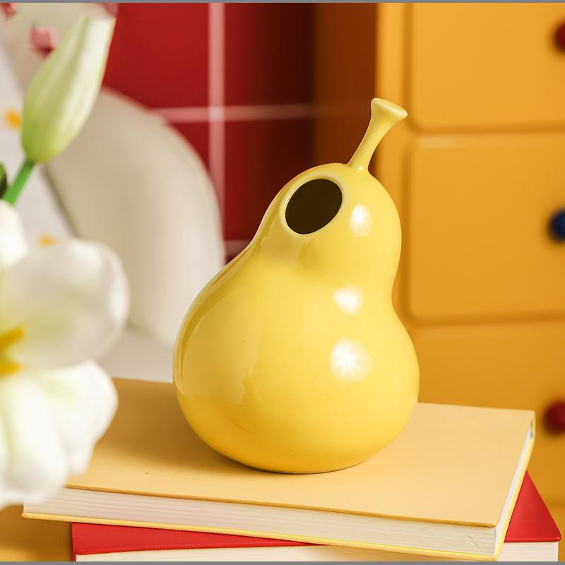 

Abstract Art Ceramic Vase Pineapple Hydroponic Flower Arrangement Container Room Office Entrance Ceramic Flower Vase Home Decor