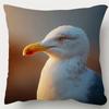 1pc, Seagull Pillowcase - 45.72x45.72cm Soft Short Plush Decorative Pillow Cover with Zipper Closure, Realistic Bird Design, Soft and Smooth Polyester