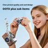 Retro Style Mini CCD Camera with 1.47 Inch Flip Screen Portable Sports Camera for Outdoor Travel Vlogging Photography Kids Gifts