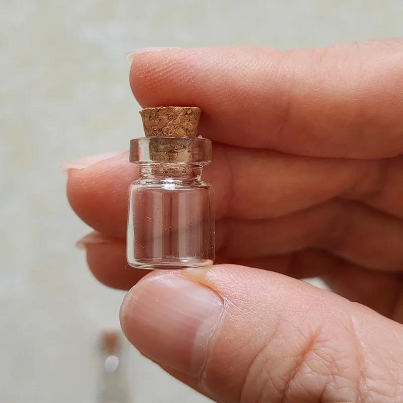 Empty Wish Bottles Tiny Glass Jars with Cork Stoppers Transparent Spice Message DIY Drifting Vials Wedding Party Decor Gifts