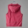 Women's Summer Hooded Sleeveless Breathable Windbreaker Vest, Solid-Color Casual Cardigan