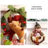 Wiederverwendbar Frohe Weihnachten Weihnachtskranz Weihnachtsmann Schneemann Rentier Bastelarbeiten Türkranz Weihnachtsdekoration Hängende Ornamente