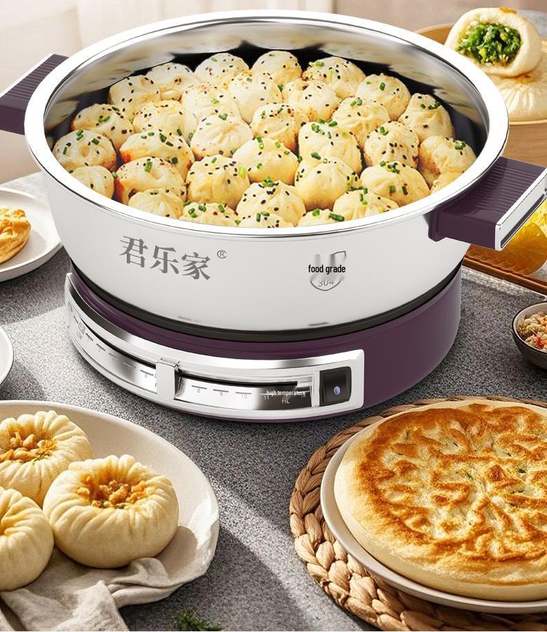 304 Stainless Steel Non-Stick Electric Griddle & Multi-Functional Frying Pan