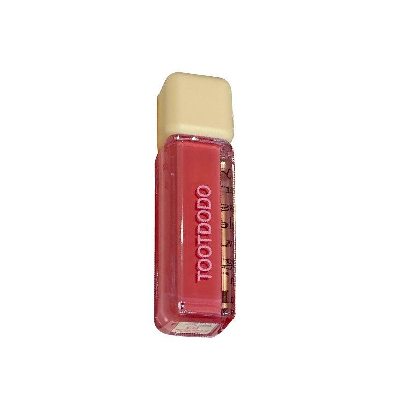 Dodo Toot Lip Glaze - Pink Mango Ripple: Korean Style, Age-Defying, Transfer-Resistant, Glassy Moisturizing Tint.