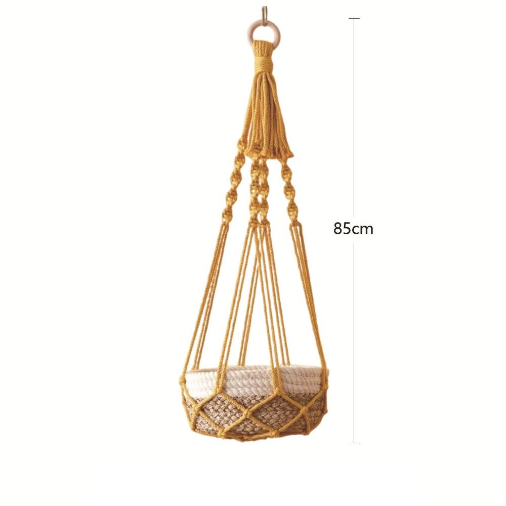 Handmade Macrame Plant Hangers Garden Plant Pot Holder Decor Hanging Basket