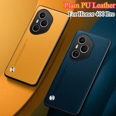 Für Honor 400 Pro Hülle, schlichtes PU-Leder, Silikon-TPU-Rahmen, Schutzabdeckung für Honor 400 Lite 400Pro Power GTpro, stoßfester Hart-Bumper