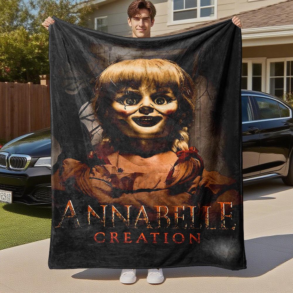 1 Pezzo Annabelle Creation Coperta in Flanella da Esterno Morbido Peluche Decorazione per Picnic, Campeggio, Camera da Letto, Sala Giochi, Ufficio1193A