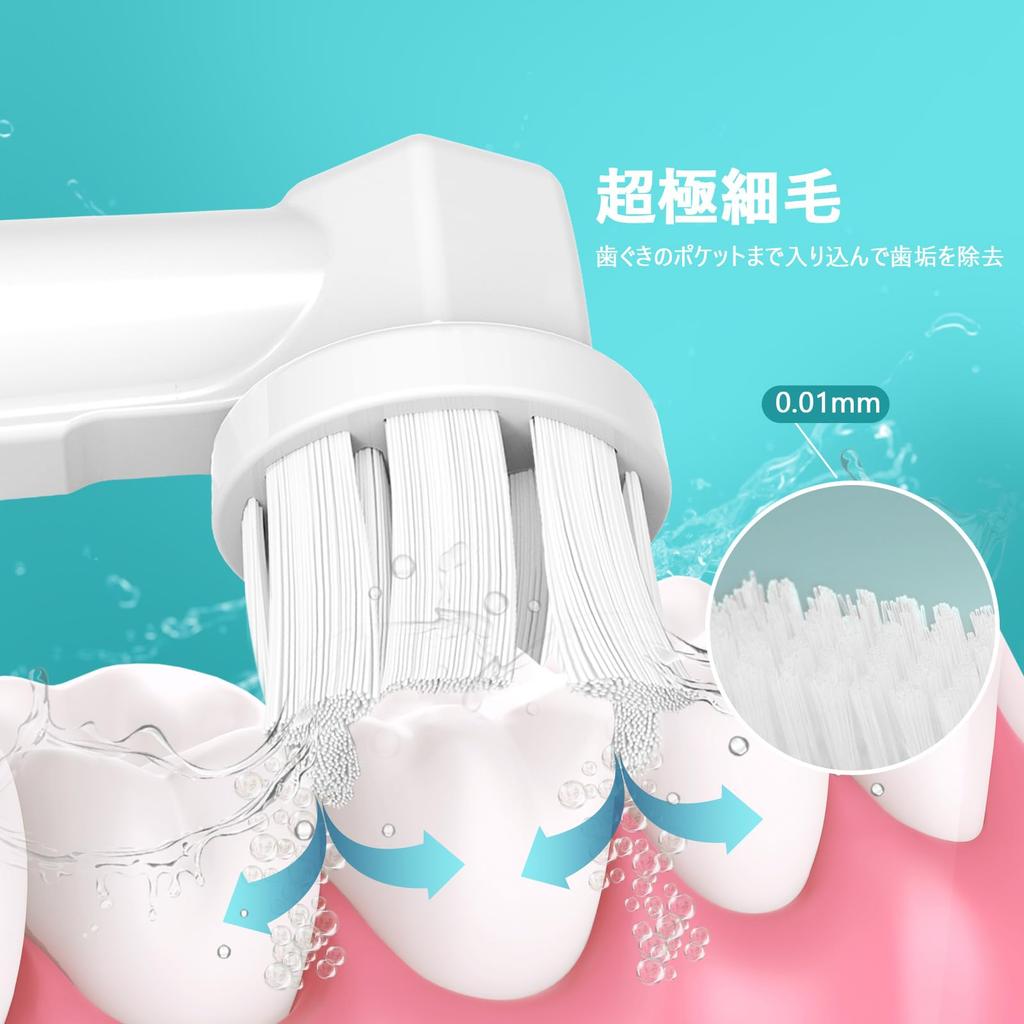 Trustnice Braun Compatible Electric Toothbrush Replacement Brush 2 Types of Brush Soft Premium Brush Heads for Plaque for Home Use Oral-B Set,