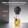 10L Hydraulic Pump, 2.2KW Hydraulic Dump Trailer Pump Single Acting, 22Mpa Max Relief Pressure, 6.3L/min Flow Rate, AC220-240V Hydraulic Power Unit