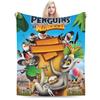 Penguins of Madagascar Merch Blankets Soft Fleece  Throw Blanket Comfortable Bedspreads