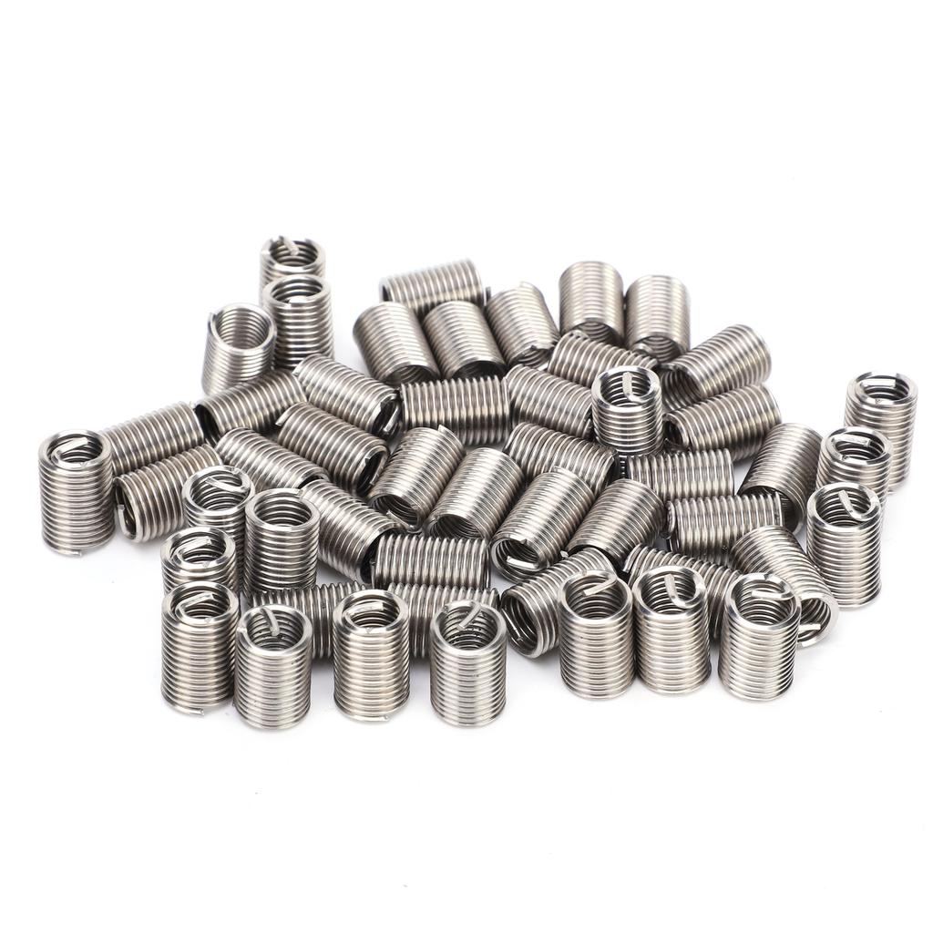 50Pcs Wire Thread Insert Sleeve Bushing Screw Protective Coil Screw Repair Nut Kit M10 X 1.52.5D