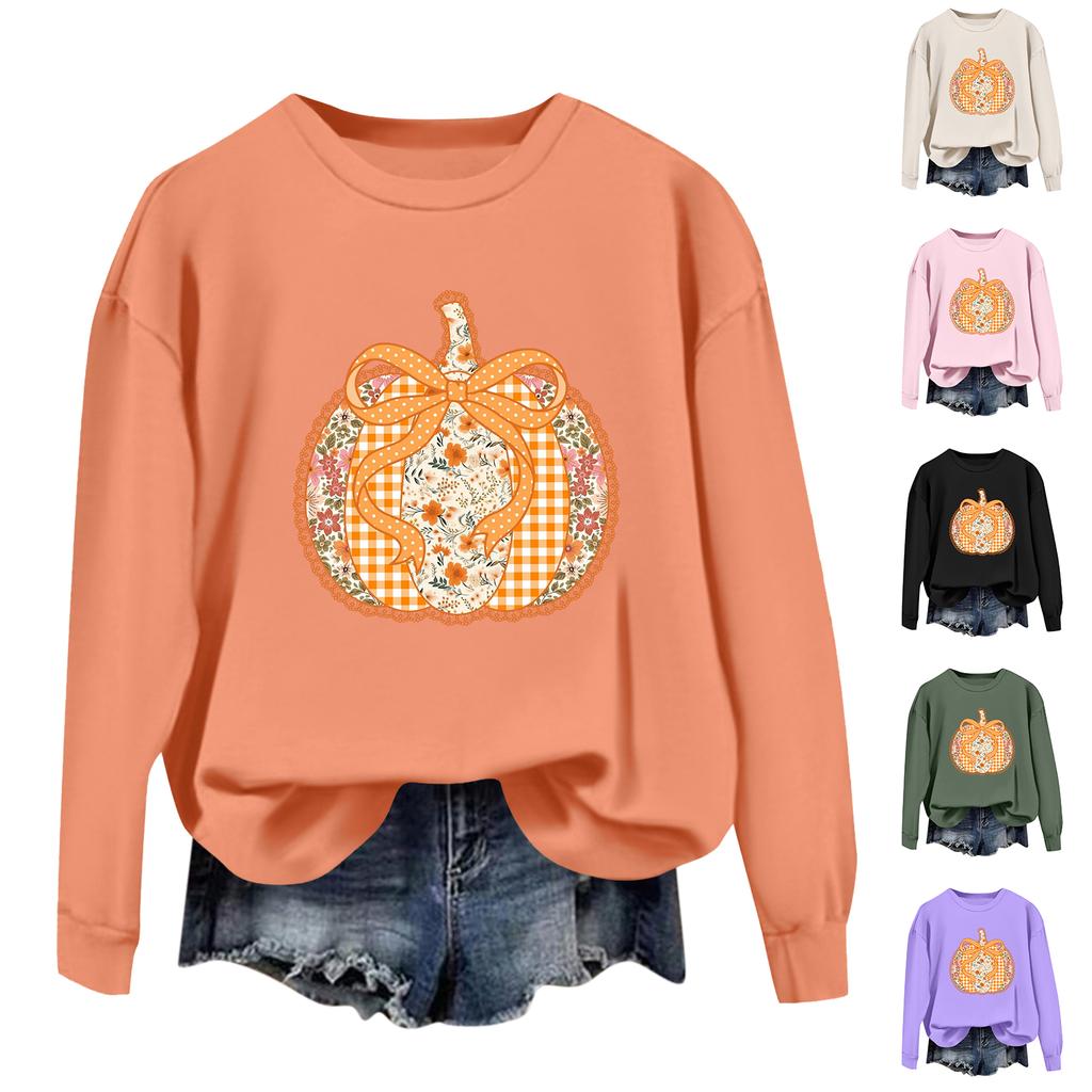 Dámské topy Dámská mikina s dlouhým rukávem Ležérní kulatý výstřih Volný střih Polover Fleecové topy