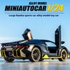 1/24 Scale Lamborghini LP770-4 Super Muscular Sports Car Alloy Metal Diecast Computer Desktop Ornament Automotive Interior Gift Box