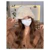 Women S Winter Warm Fluffy Rabbit Fur Blend Knit Bucket Hat